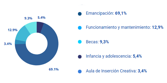 Gastos por actividad año 2019